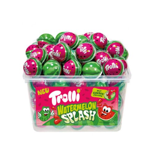 Trolli Watermelon Splash Tubs 60s pack shot