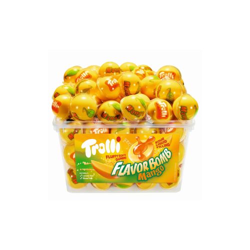 Trolli Flavorbomb Mango Tubs 60s pack shot