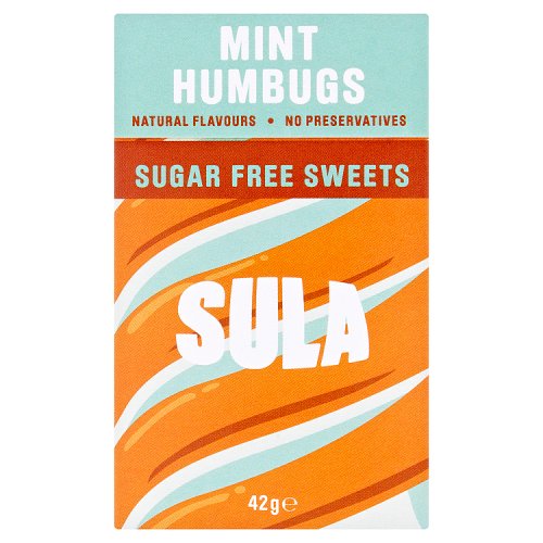 Sula Mint Humbugs Sugar Free 42g pack shot