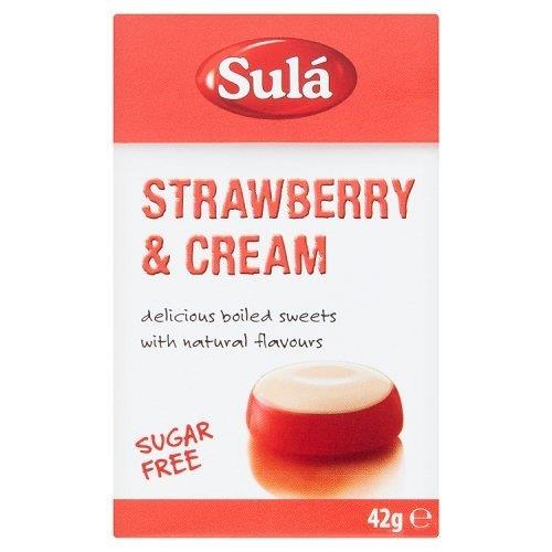 Sula Strawberry & Cream Sugar Free 42g pack shot