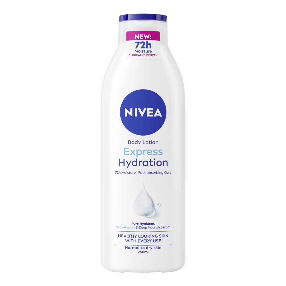 Nivea Express Hydration Body Lotion 250ml pack shot