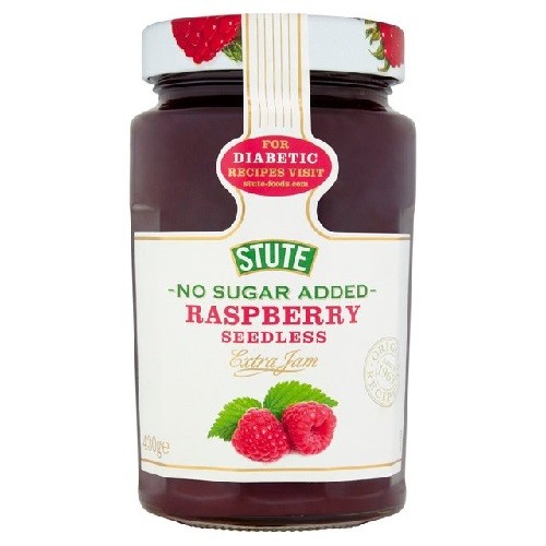Stute Diabetic Raspberry Seedless Extra Jam 430g pack shot