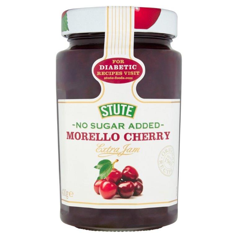 Stute Diabetic Extra Jam Morello Cherry Extra Jam 430g pack shot