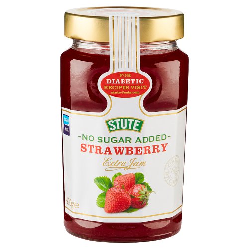 Stute Diabetic Strawberry Extra Jam 430g pack shot