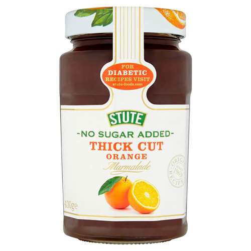 Stute Diabetic Thick Cut Orange Extra Marmalade 430g pack shot
