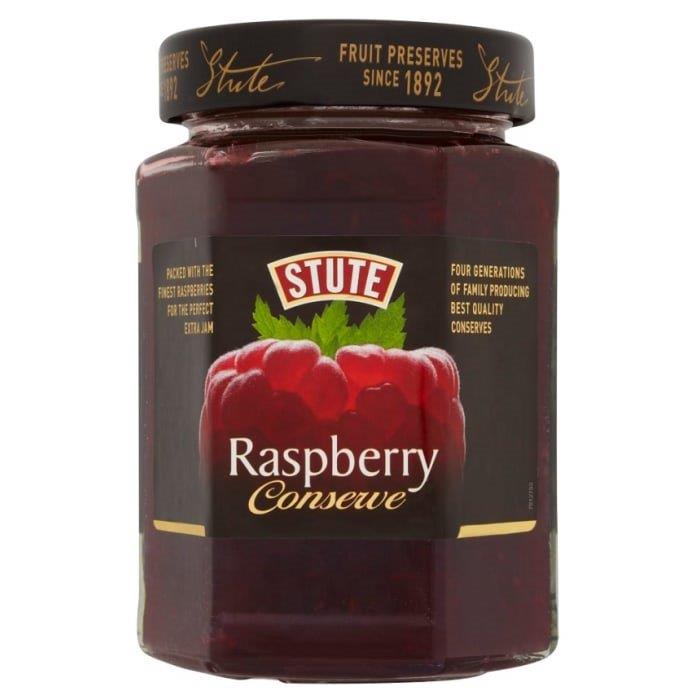 Stute Conserve Raspberry Extra Jam 340g pack shot