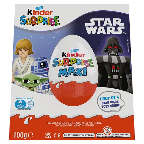 Kinder Surprise Kids Chocolate Shell Egg 100g pack shot