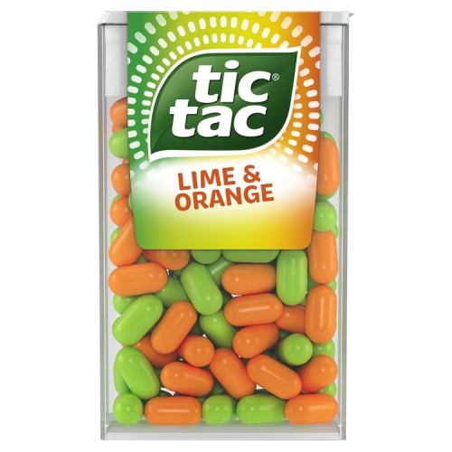 Tic Tac Lime & Orange T100 49g pack shot
