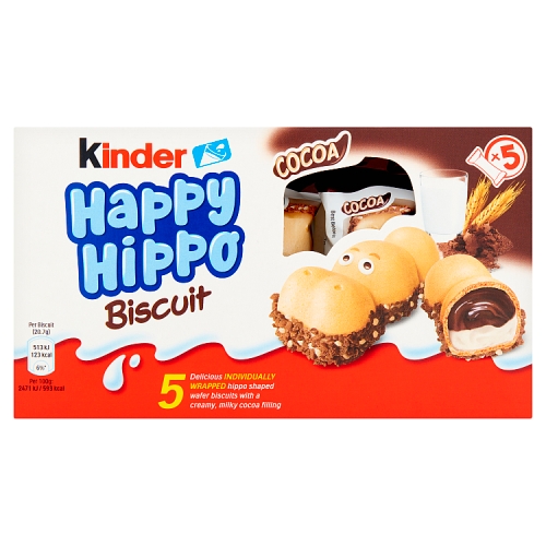 Kinder Happy Hippo Cocoa 5pk (5 x 20.7g) pack shot