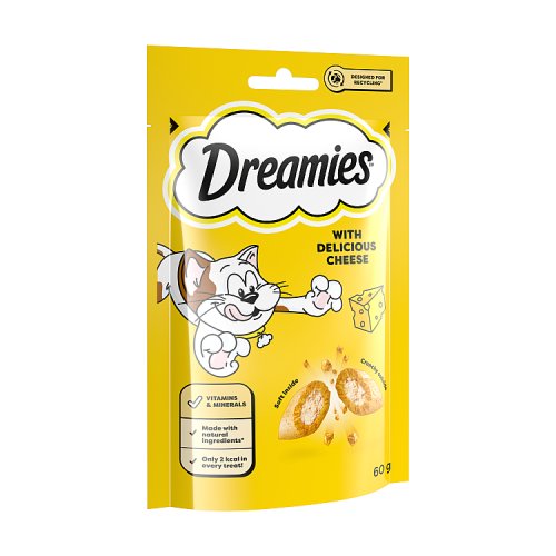 Dreamies Cat Treats With Cheese 60g pack shot