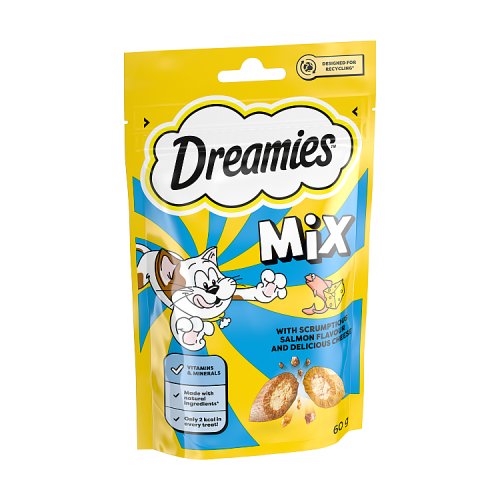 Dreamies Mix Salmon & Cheese 60g pack shot