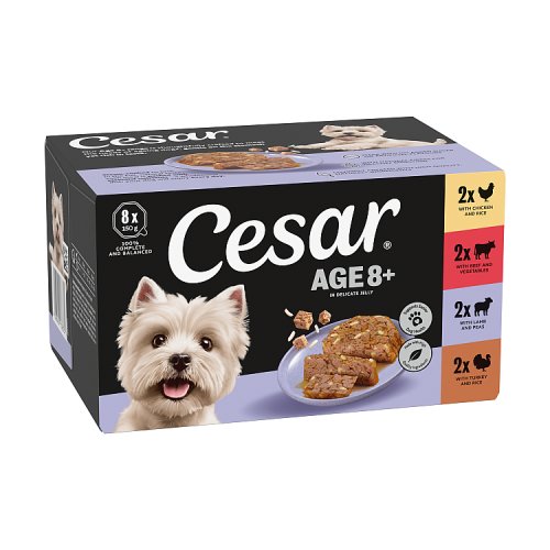 Cesar Senior 10+ In Delicate Jelly (8 x 150g) pack shot