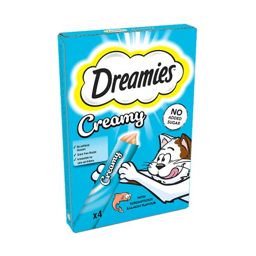 Dreamies Creamy Cat Treats & Salmon 40g pack shot