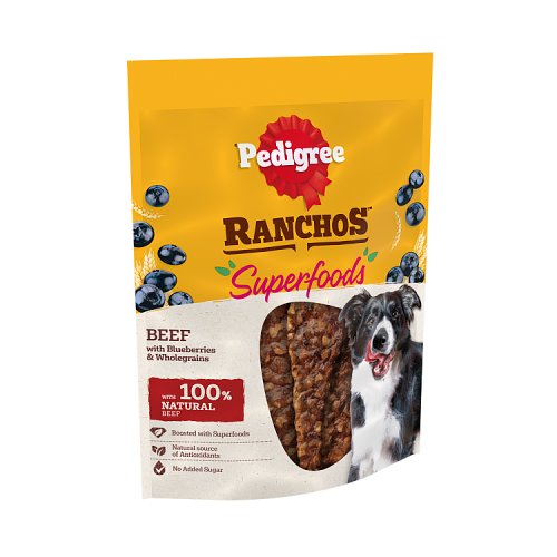 Pedigree Ranchos Superfoods & Beef 70g pack shot