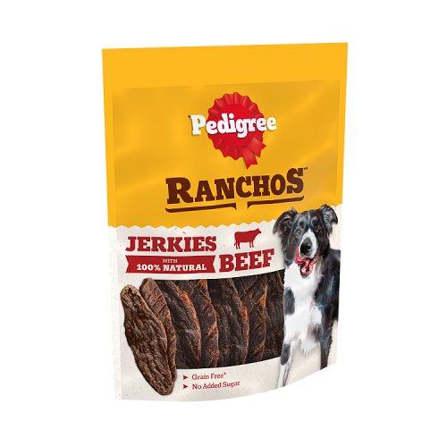 Pedigree Ranchos Jerkies & Beef 70g pack shot