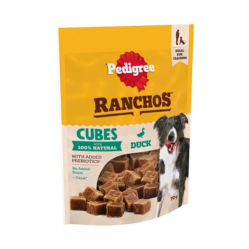 Pedigree Ranchos Reward Cube Treat Duck 70g pack shot