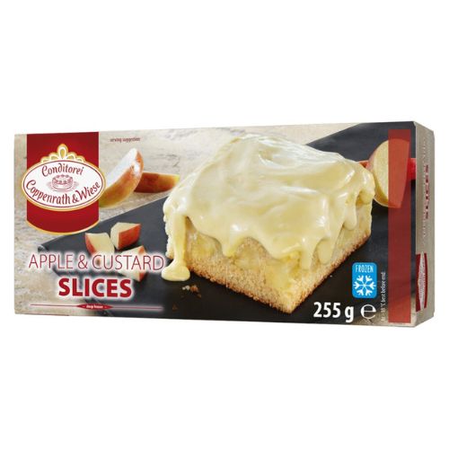 Coppenrath & Wiese Twin Apple Custard Cake Slices 255g pack shot