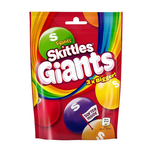 Skittles Fruit Giants 132g pack shot
