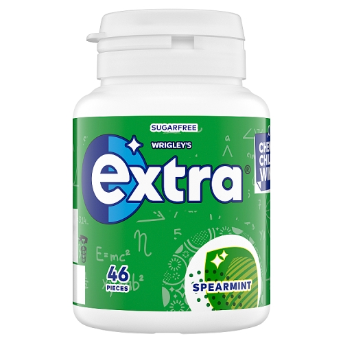 Wrigley Extra Spearmint S/F Bottle 64g pack shot