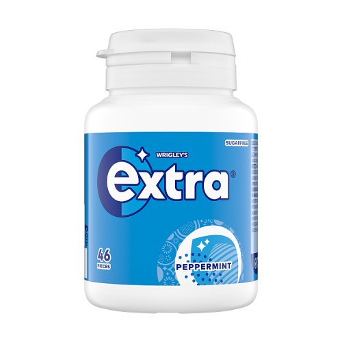 Extra Bottle 46s Peppermint Sugar Free 64g pack shot