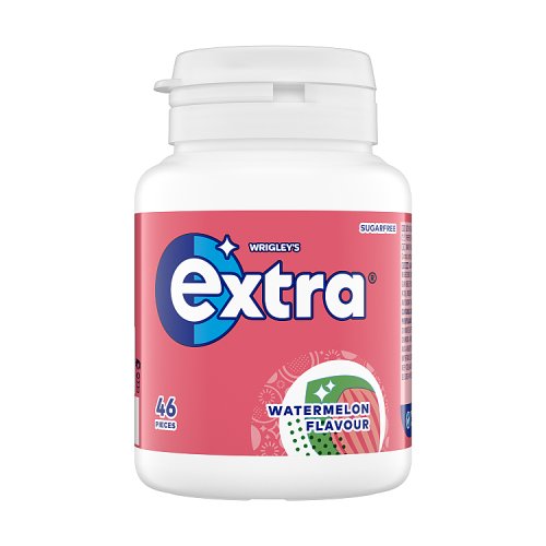 Extra Bottle 46s Watermelon Sugar Free 64g pack shot