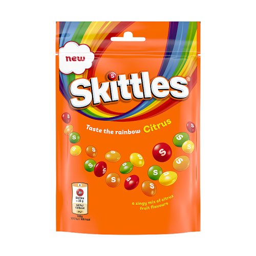 Skittles Citrus Pouch 136g pack shot