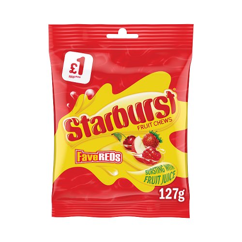 Starburst Fave Reds PM £1 127g pack shot