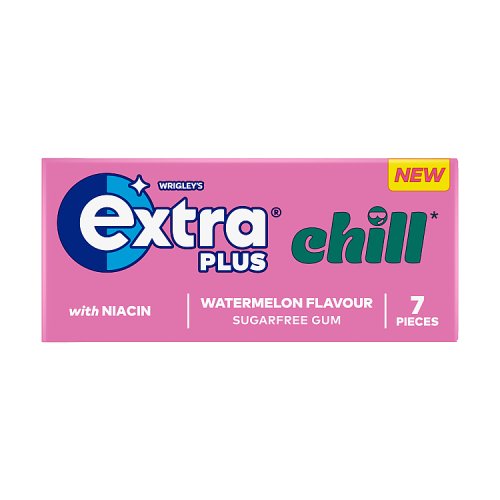Wrigleys Extra Plus Chill Watermelon 7s pack shot