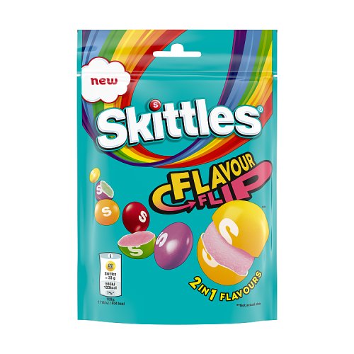 Skittles Flavour Flip Pouch 136g pack shot