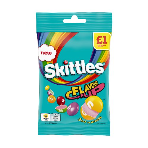 Skittles Flip Treat Bag PM £1 109g pack shot