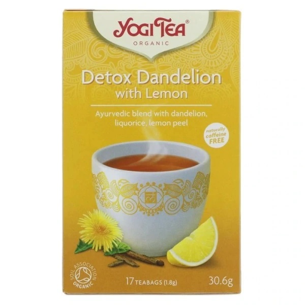 Yogi Tea Organic Detox Dande & Lememon 17s pack shot