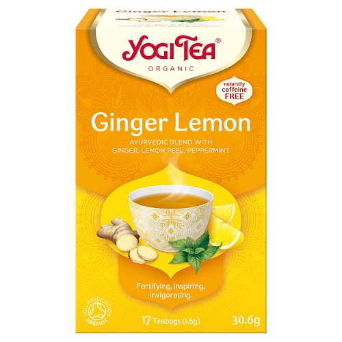 Yogi Tea Ginger Lemon Organic 17s pack shot