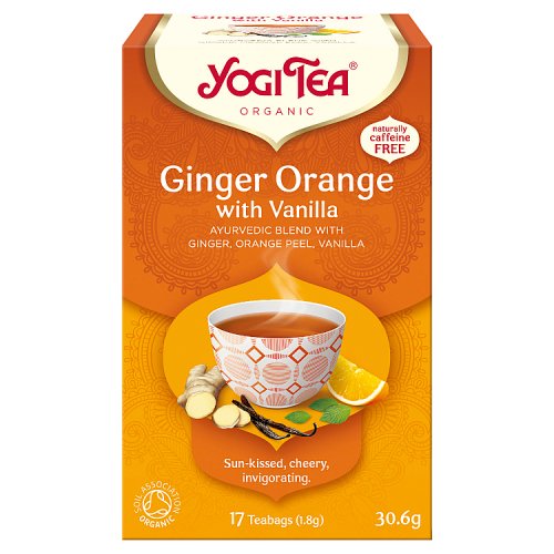 Yogi Tea Organic Ginger Orange with Vanilla 17s pack shot