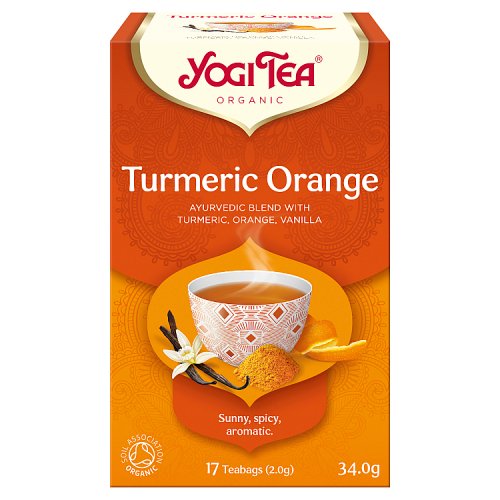 Yogi Tea Organic Turmeric Orange 17s pack shot