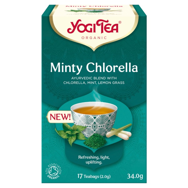 Yogi Tea Organic Minty Chlorella 17s pack shot