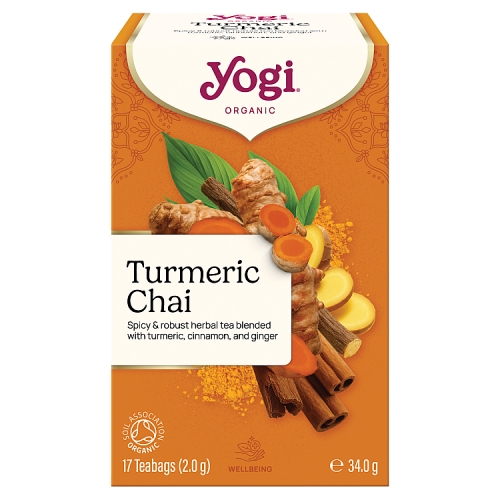 Yogi Tea Tumeric Chai Organic Bags 34g pack shot