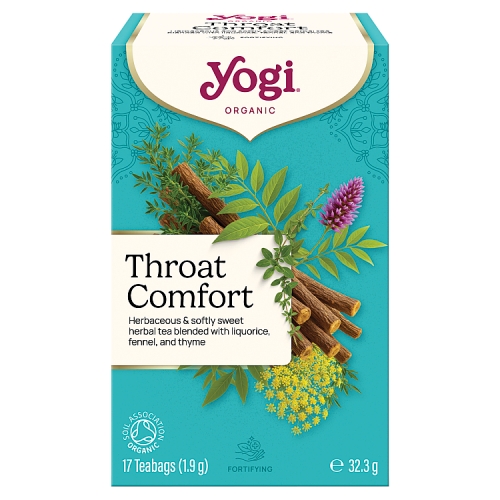 Yogi Tea Throat Comfort Organic Bags 32.3g pack shot
