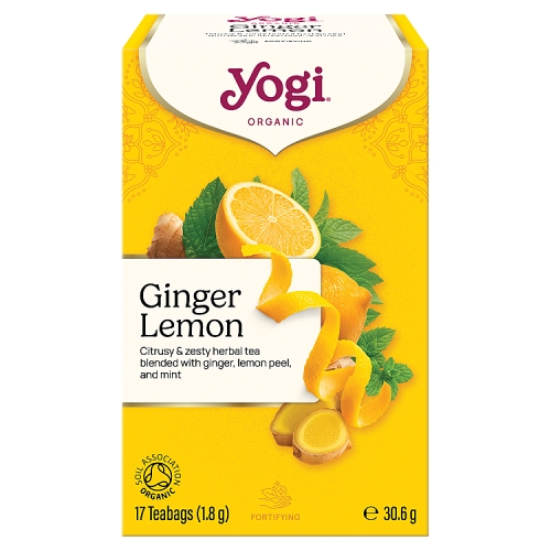 Yogi Tea Organic Ginger Lemonarg Bags 30.6g pack shot