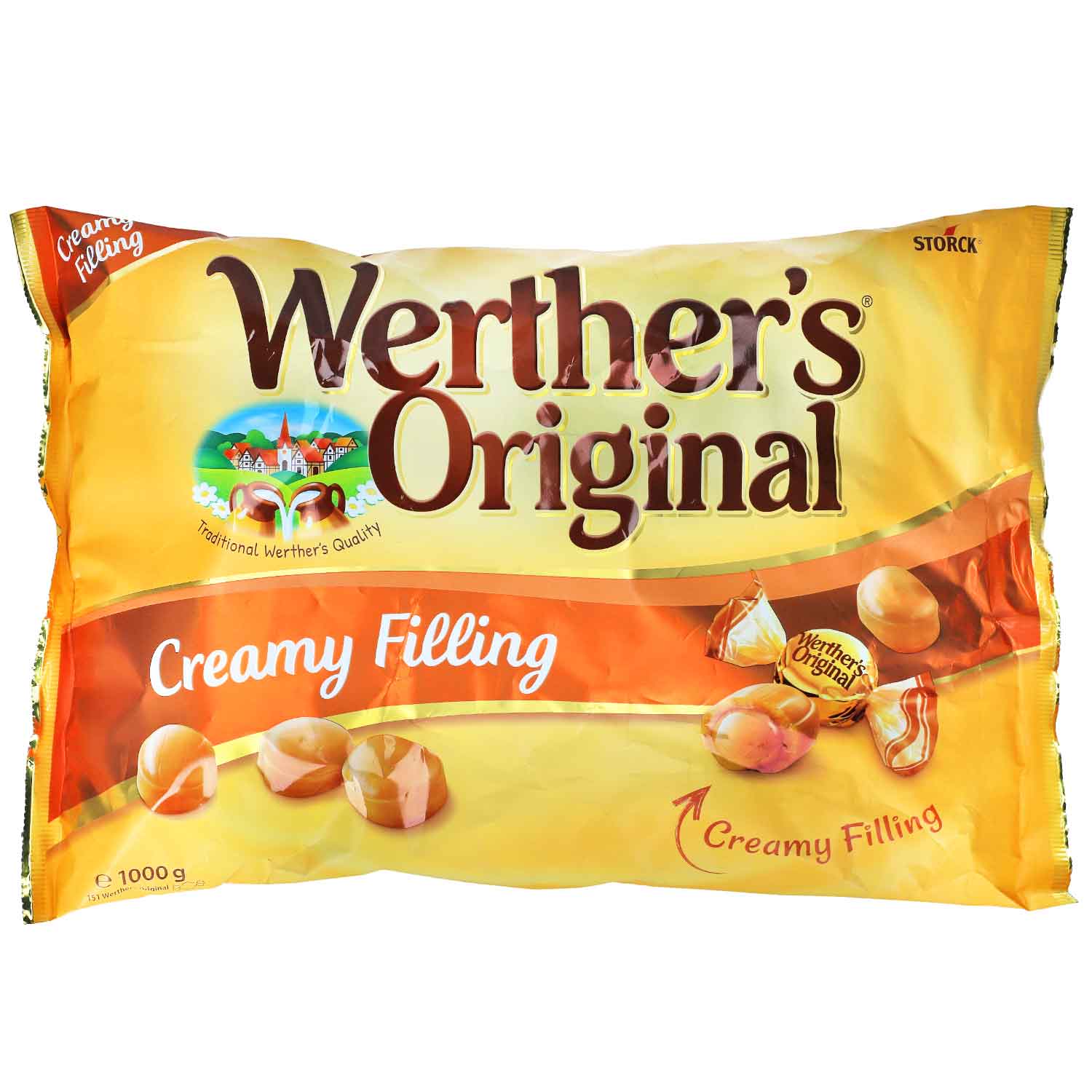Werthers Creamy Filling 1kg pack shot
