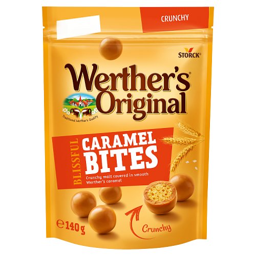 Werthers Blissful Bites Crunchy 140g pack shot