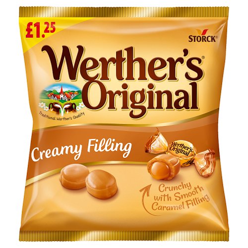 Werthers Originals Creamy Filling PM £1.25 110g pack shot