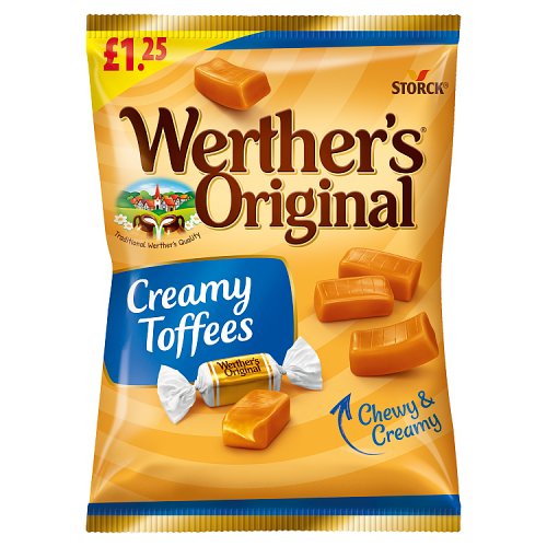 Werthers Originals Creamy Toffees PM £1.25 110g pack shot