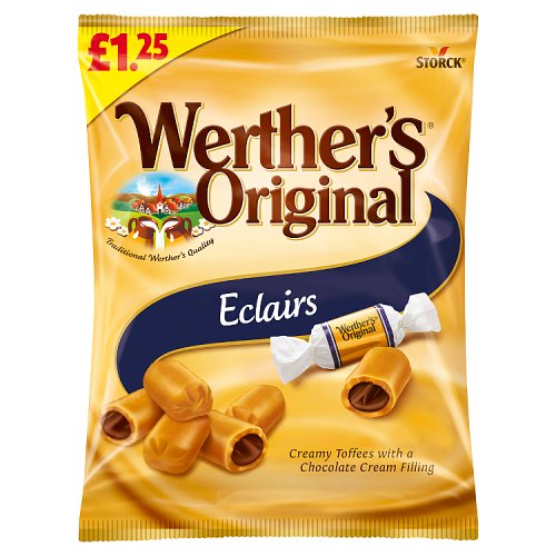 Werthers Soft Eclairs PM £1.25 100g pack shot