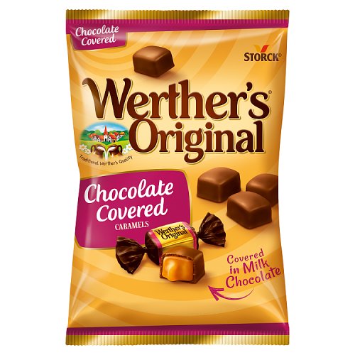 Werthers Chocolate Covered Caramels 100g pack shot