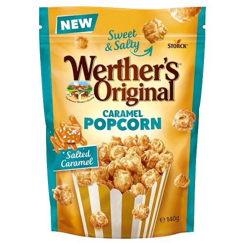 Werthers Salted Caramel Popcorn 140g pack shot