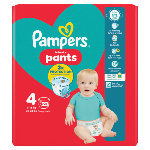 Pampers Baby Dry Pants Carry Pack Size 4 23s pack shot
