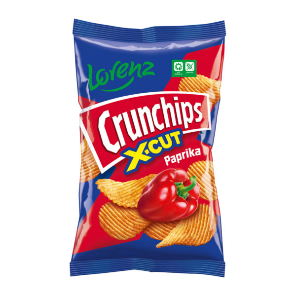 Lorenz Crunchips X-Cut Paprika 130g pack shot