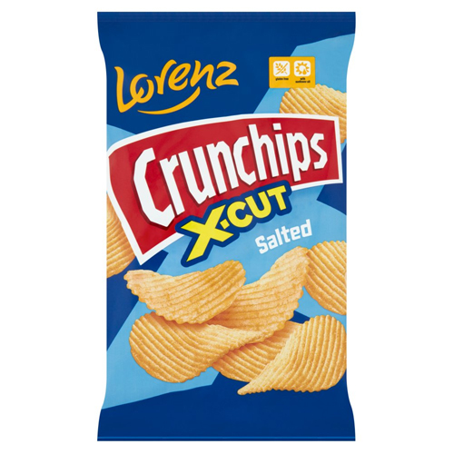 Lorenz Crunchips X-Cut Salted 75g pack shot