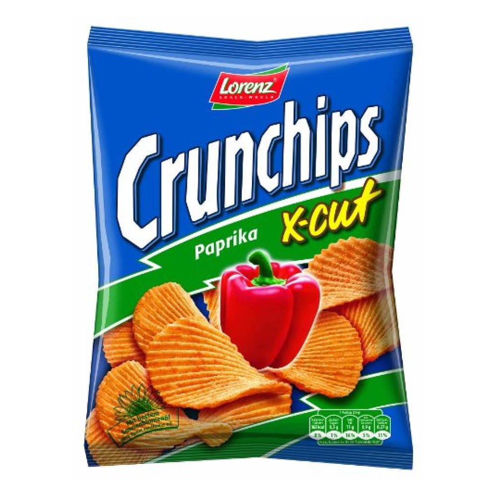 Lorenz Crunchips X-Cut Paprika 75g pack shot