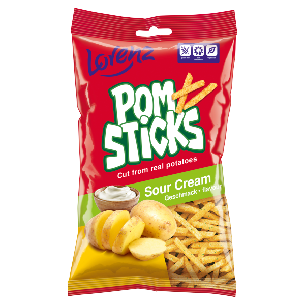 Lorenz Pomsticks Sourcream 85g pack shot